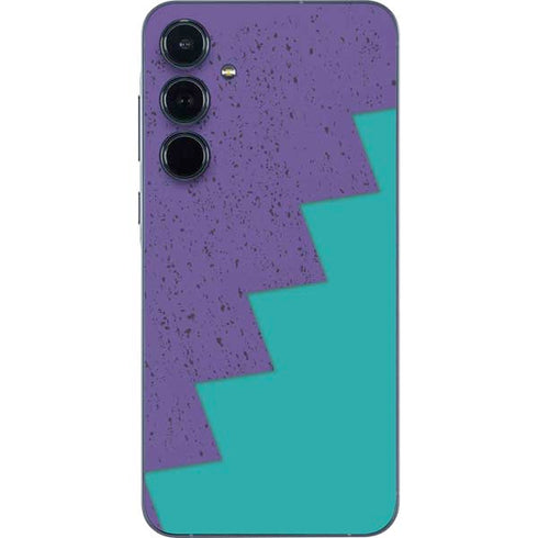 Purple Turquoise Zig Zag Galaxy A35 5G Skin