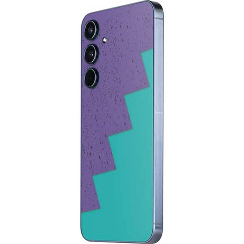 Purple Turquoise Zig Zag Galaxy A35 5G Skin