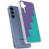 Purple Turquoise Zig Zag Galaxy A55 5G Clear Case