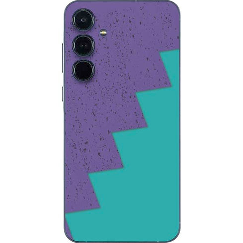 Purple Turquoise Zig Zag Galaxy A55 5G Skin