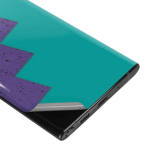 Purple Turquoise Zig Zag Galaxy Note 10 Plus Skin