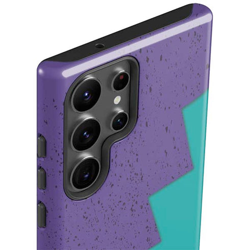 Purple Turquoise Zig Zag Galaxy S23 Ultra Pro Case
