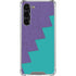 Purple Turquoise Zig Zag Galaxy S24 FE Clear Case