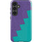 Purple Turquoise Zig Zag Galaxy S25 Impact Case