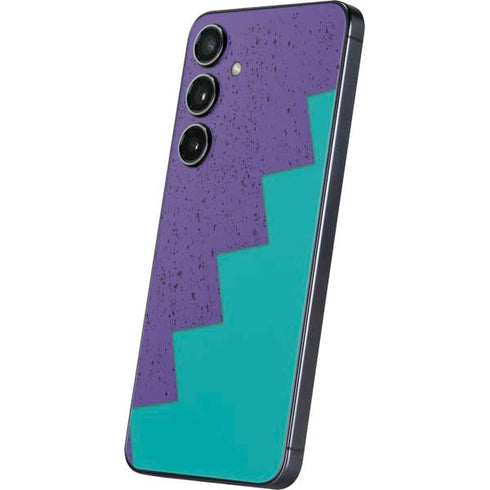 Purple Turquoise Zig Zag Galaxy S25 Plus Skin
