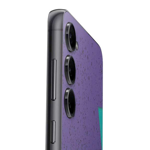 Purple Turquoise Zig Zag Galaxy S24 Plus Skin