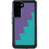 Purple Turquoise Zig Zag Galaxy S24 Plus Waterproof Case