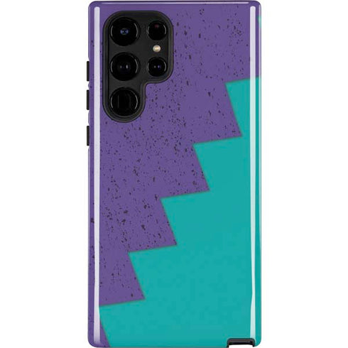 Purple Turquoise Zig Zag Galaxy S25 Ultra Impact Case