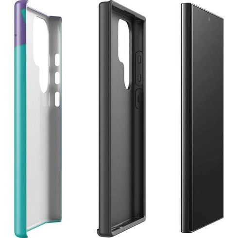 Purple Turquoise Zig Zag Galaxy S25 Ultra Impact Case