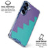 Purple Turquoise Zig Zag Galaxy S25 Clear Case