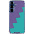 Purple Turquoise Zig Zag Galaxy S25 FE Clear Case