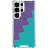 Purple Turquoise Zig Zag Galaxy S25 Ultra Clear Case