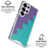Purple Turquoise Zig Zag Galaxy S25 Ultra Clear Case
