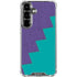 Purple Turquoise Zig Zag Galaxy S26 Clear Case