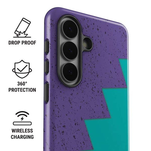 Purple Turquoise Zig Zag Galaxy S26 Impact Case