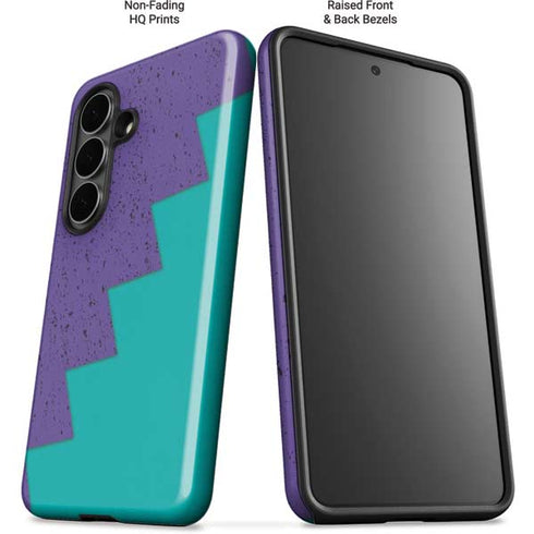 Purple Turquoise Zig Zag Galaxy S26 Impact Case