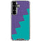 Purple Turquoise Zig Zag Galaxy S26 Plus Clear Case