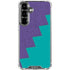 Purple Turquoise Zig Zag Galaxy S26 Plus Clear Case