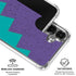 Purple Turquoise Zig Zag Galaxy S26 Plus Clear Case