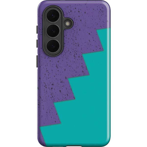 Purple Turquoise Zig Zag Galaxy S26 Plus Impact Case