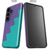 Purple Turquoise Zig Zag Galaxy S26 Plus Impact Case