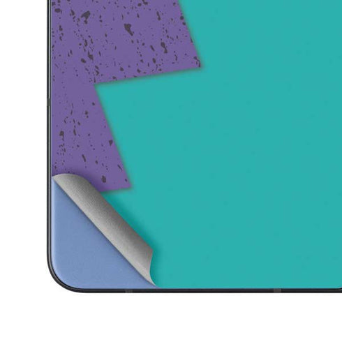 Purple Turquoise Zig Zag Galaxy Z Fold5 5G Skin