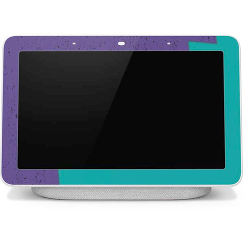 Purple Turquoise Zig Zag Google Home Hub Skin