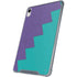 Purple Turquoise Zig Zag iPad 11th Gen (2025) Clear Case