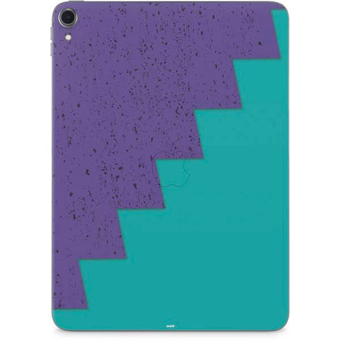 Purple Turquoise Zig Zag Apple iPad Pro Skin