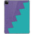Purple Turquoise Zig Zag iPad Pro 11in (2024) Clear Case