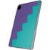 Purple Turquoise Zig Zag iPad Pro 11in (2024) Clear Case