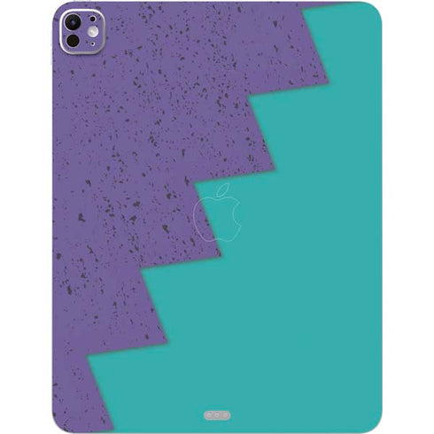 Purple Turquoise Zig Zag iPad Pro 13in M4 (2024) Skin