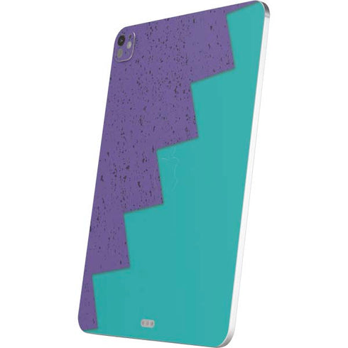 Purple Turquoise Zig Zag iPad Pro 13in M4 (2024) Skin