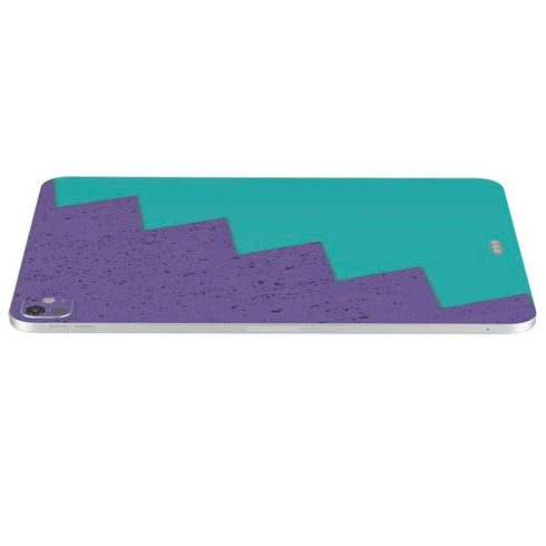 Purple Turquoise Zig Zag iPad Pro 13in M4 (2024) Skin