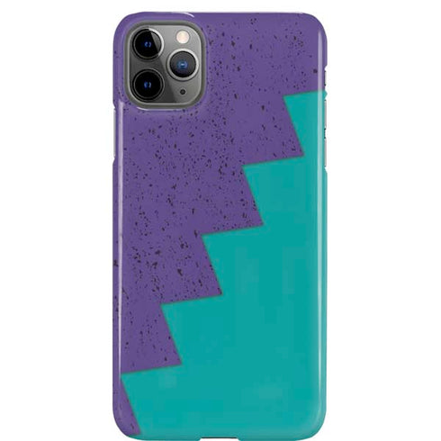 Purple Turquoise Zig Zag iPhone Cases