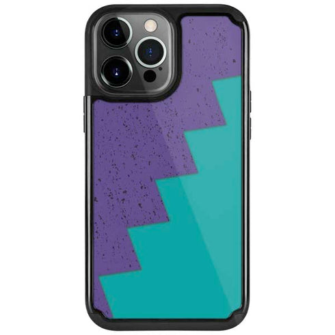 Purple Turquoise Zig Zag iPhone Cases
