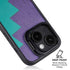 Purple Turquoise Zig Zag iPhone 14 Kickstand Case