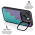 Purple Turquoise Zig Zag iPhone 14 Plus Kickstand Case