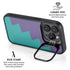 Purple Turquoise Zig Zag iPhone 14 Pro Max Kickstand Case