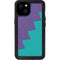 Purple Turquoise Zig Zag iPhone 15 Plus Waterproof Case