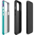 Purple Turquoise Zig Zag iPhone 15 Pro Impact Case