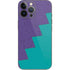Purple Turquoise Zig Zag iPhone 15 Pro Max Skin