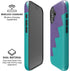 Purple Turquoise Zig Zag iPhone 16 Magsafe Impact Case