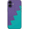 Purple Turquoise Zig Zag iPhone 16 Plus Skin