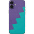 Purple Turquoise Zig Zag iPhone 16 Plus Skin