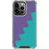 Purple Turquoise Zig Zag iPhone 16 Pro Clear Case