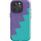 Purple Turquoise Zig Zag iPhone 16 Pro Impact Case