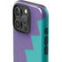 Purple Turquoise Zig Zag iPhone 16 Pro Impact Case
