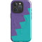 Purple Turquoise Zig Zag iPhone 16 Pro Magsafe Impact Case