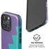 Purple Turquoise Zig Zag iPhone 16 Pro Magsafe Impact Case
